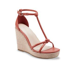 MARC FISHER ZINCK ESPADRILLE WEDGE SANDAL size 7.5